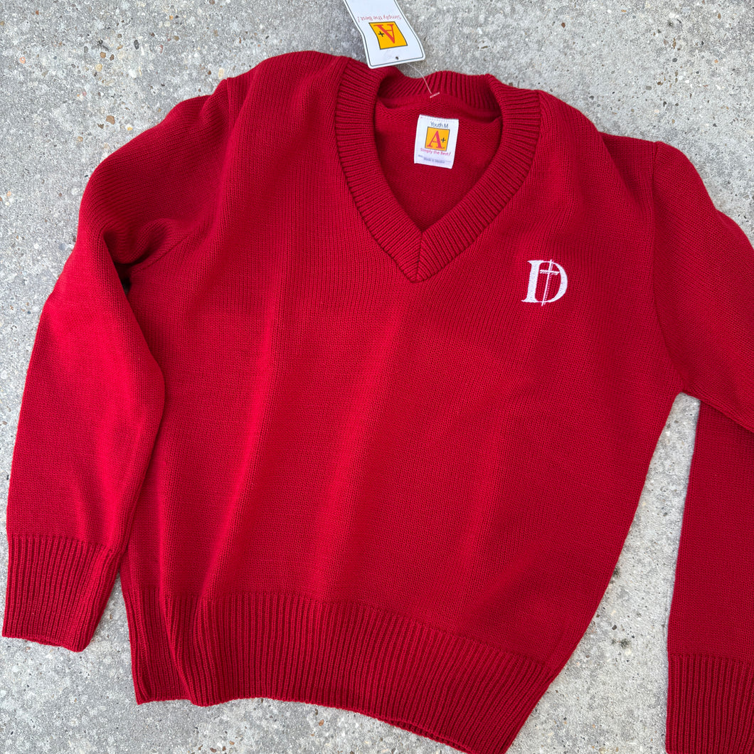Uniform V-Neck Sweater $45